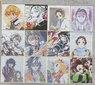 鬼滅之刃全集中展全集中色紙色冊簿 書本 文具 文具 Carousell