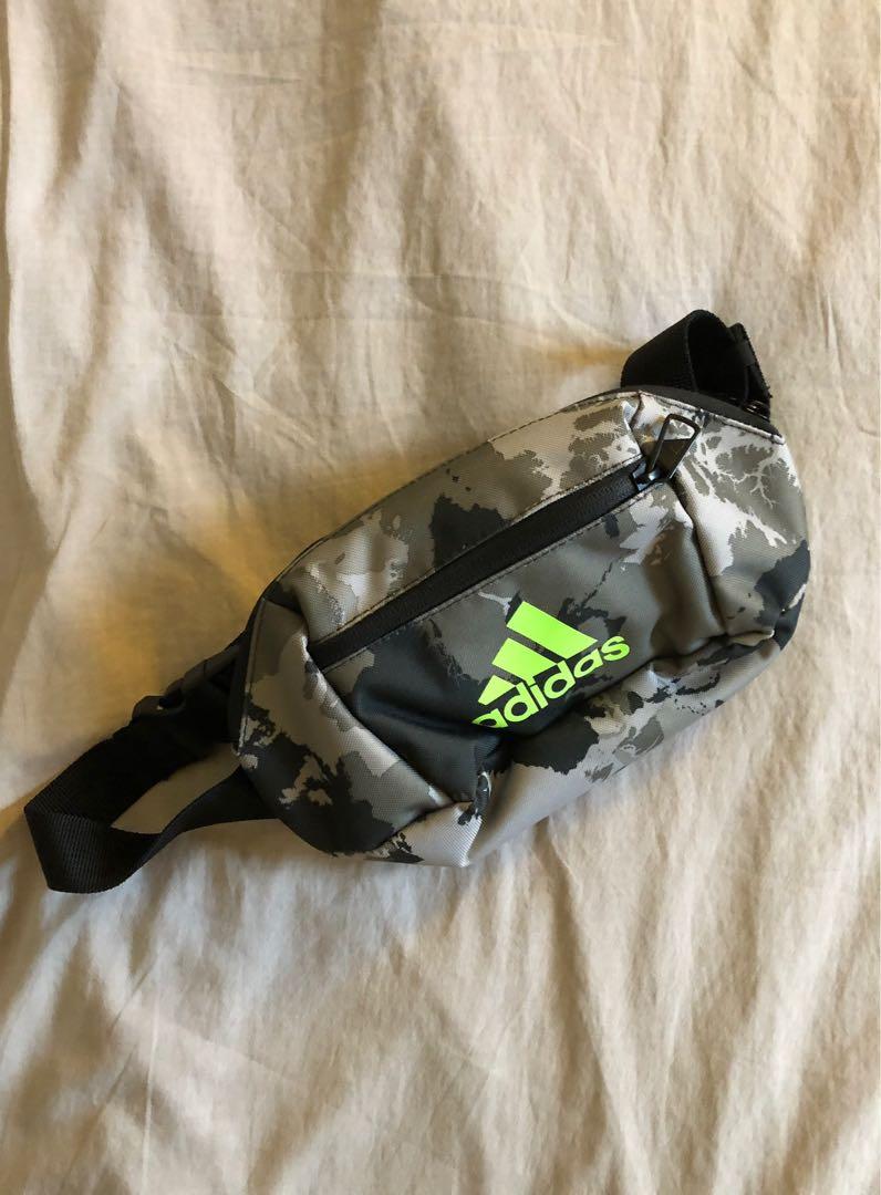 ADIDAS Logo Waist Bag with CAMO Graphics (Original), Men's Fashion