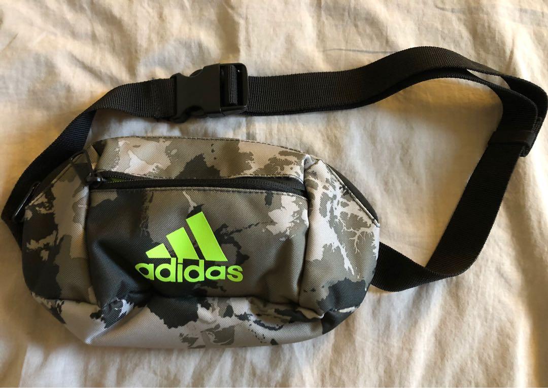 ADIDAS Logo Waist Bag with CAMO Graphics (Original), Men's Fashion