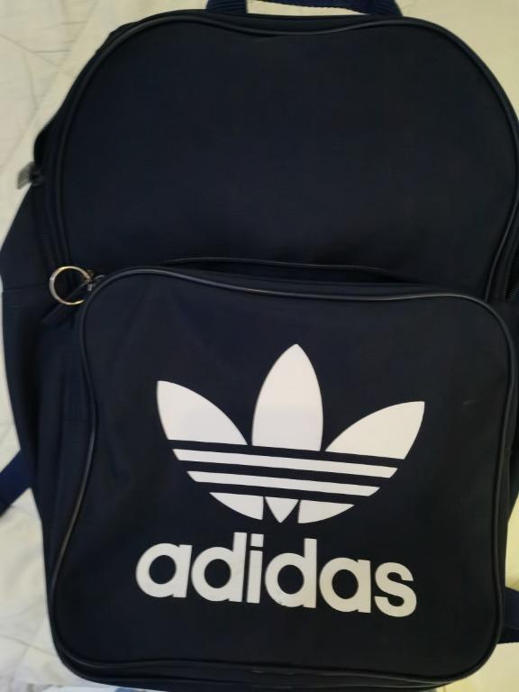 adidas ORIGINALS UNISEX CLASSIC TREFOIL BACKPACK BLack Men s Fashion Bags Backpacks on Carousell
