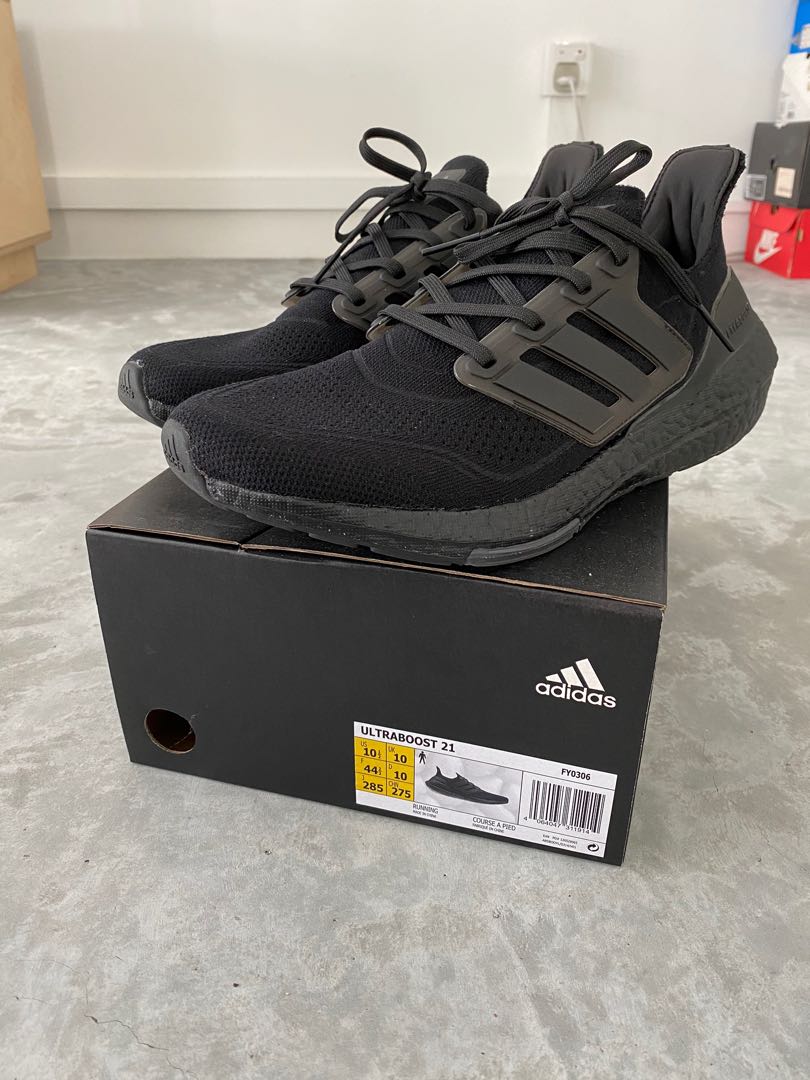 Adidas Ultraboost 21 Triple Black, Men's Fashion, Footwear, Sneakers on  Carousell
