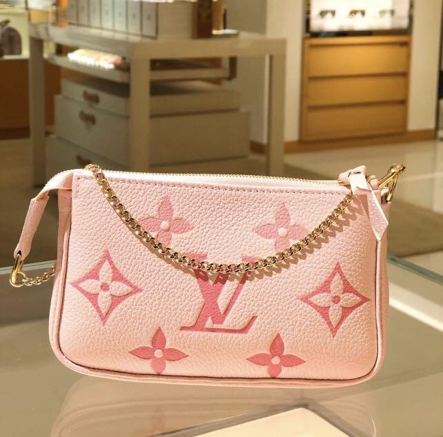 Authentic Brand New Louis Vuitton By The Pool Mini Pochette in Pink