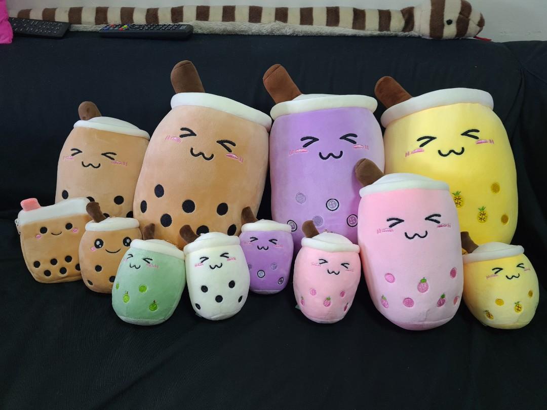 Bbt bubble tea bubbletea boba small medium big koi gongcha gong cha pouch keychain plushie plush