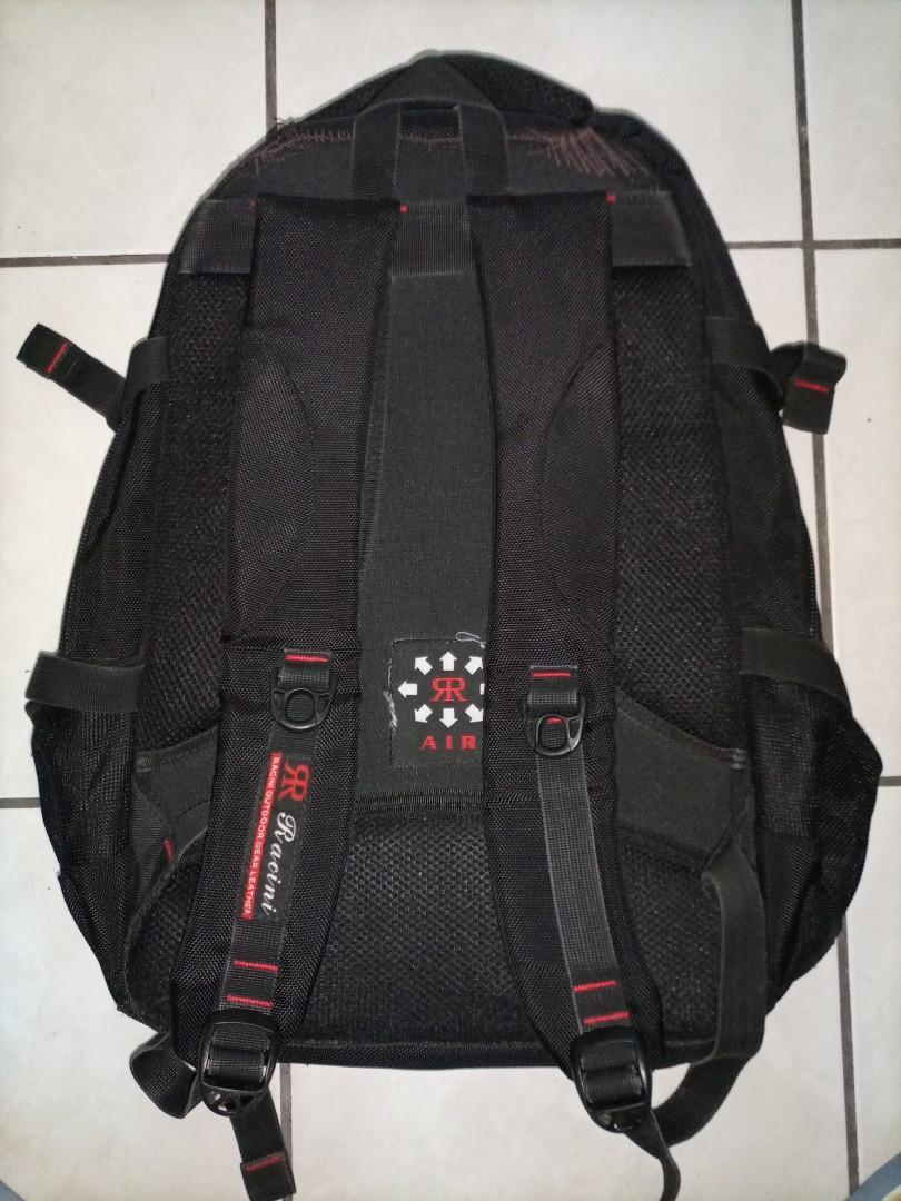 BOGO Laptop Backpack (Category: Backpacks) located in Quezon City. Submitted by vans_online_store (Listing ID 1079080743, Image 3). Description: Buy 1 Get 1 Laptop Backpack Price still negotiable Backpacks are Racini and HP Can fit 15" Laptop Both backpack have pockets and of good quality *Racini backpack still in good condition 7/10 May konting tahi lang sa handle ng bag but all in all good condition naman ang bag There are no damages besides sa