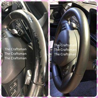 Car steering wheel restoration / Leather repair / Leather restoration