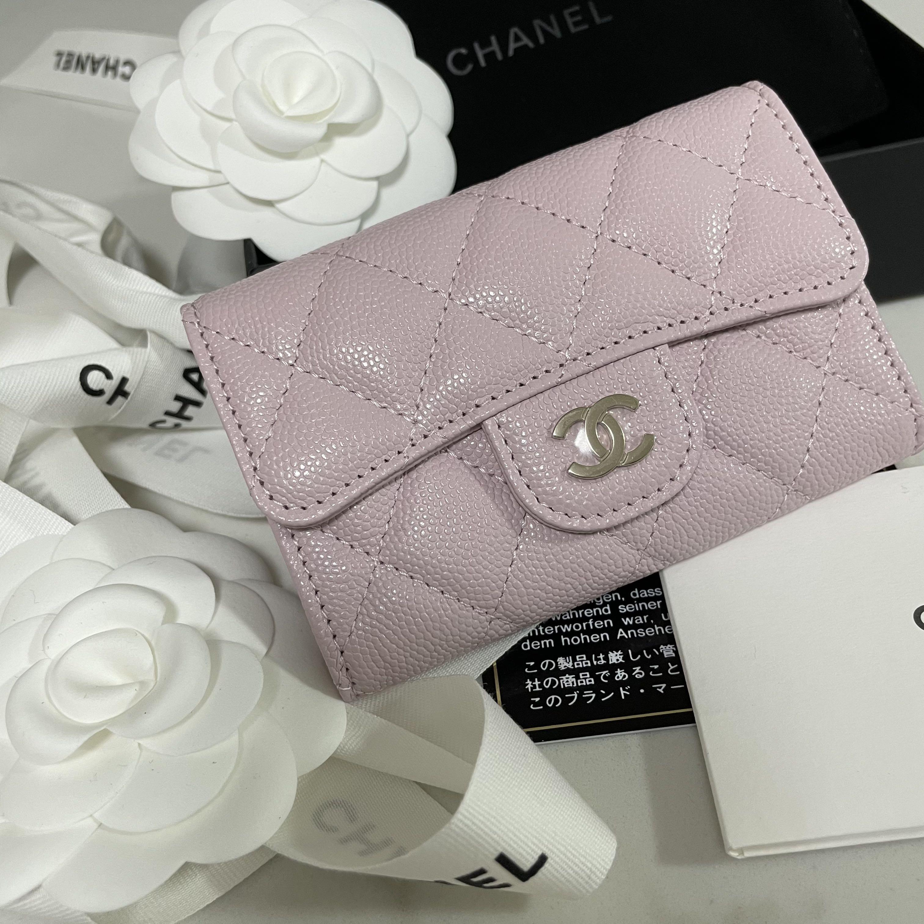 Chanel 21S pink Card Holder/Coin Purse, Luxury, Bags & Wallets on