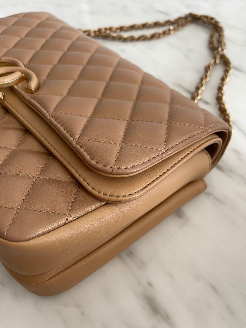 CHANEL Lambskin Quilted Mini CC Pearl Crush Flap Pink, FASHIONPHILE