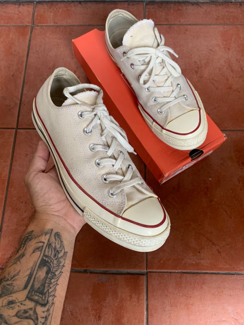Converse 70s parchment, Men's Fashion, Footwear, Sneakers on Carousell