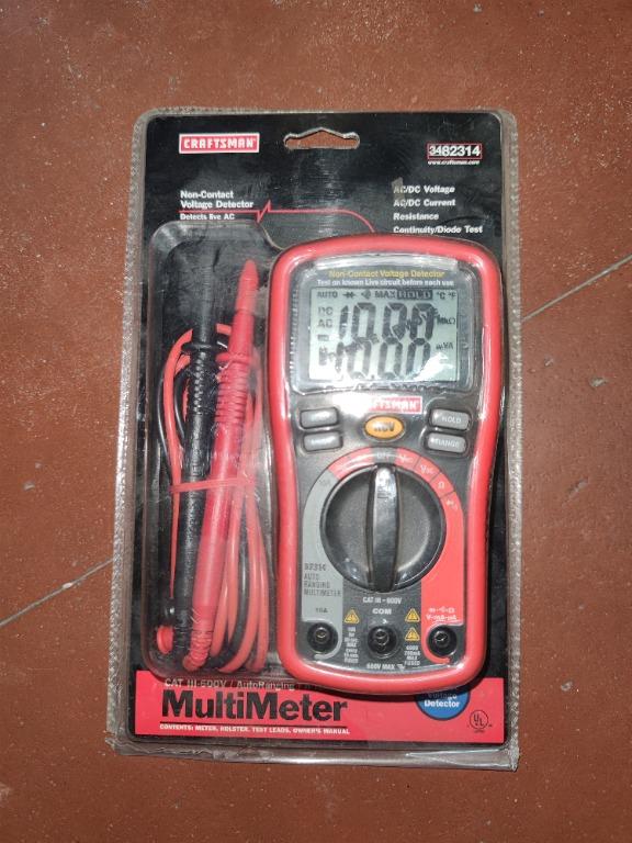 CRAFTSMAN 8 Function AutoRanging MultiMeter + NonContact Voltage