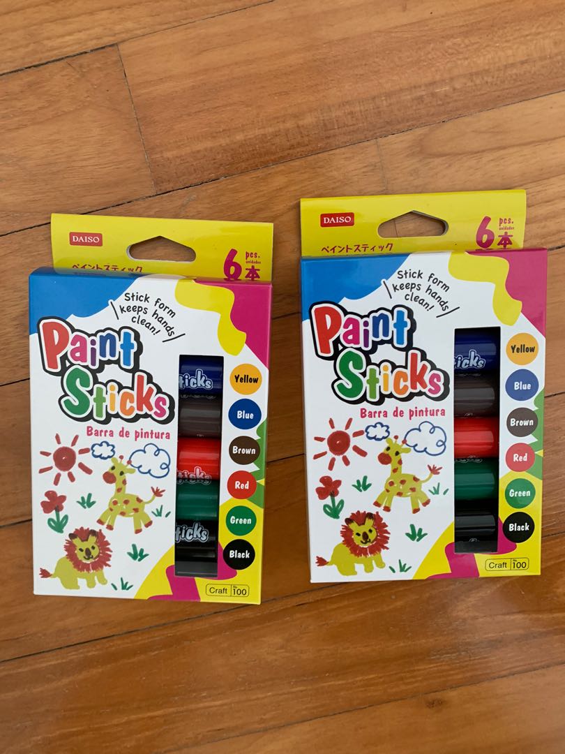 Daiso paint sticks brand new, Books & Stationery, Stationery on Carousell