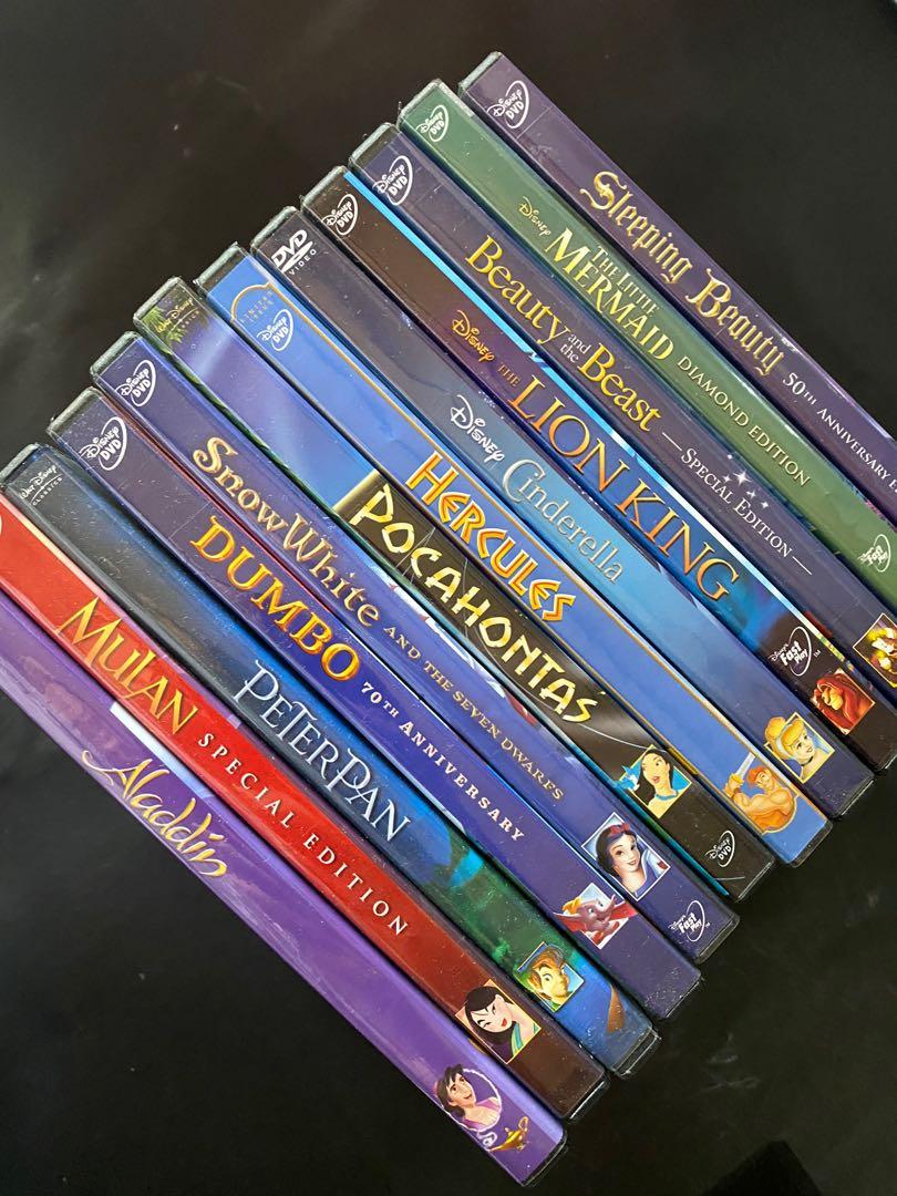 Disney Sleeping Beauty Little Mermaid Beauty And The Beast Lion King Cinderela Pocahontas Hercules Snow White Dumbo Peter Pan Mulan Aladdin Hobbies Toys Music Media Cds Dvds On Carousell