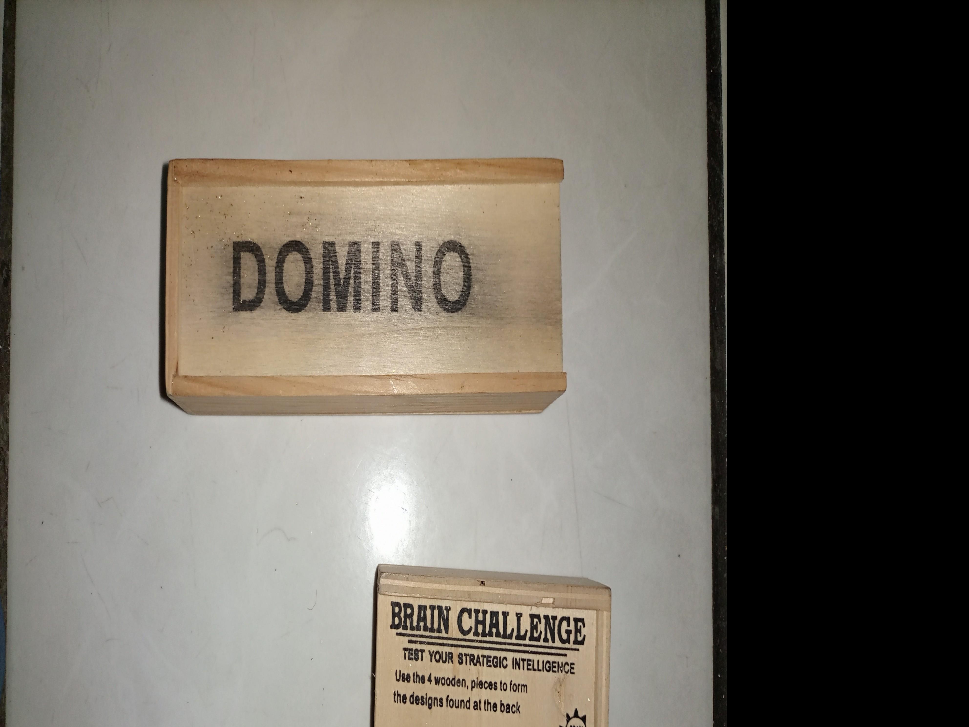 Domino and Brain Challenge toys (Category: Board Games & Puzzles) located in Quezon City. Submitted by vans_online_store (Listing ID 1079090402, Image 1). Description: Domino set and Brain Challenge toys 2nd hand but still in great condition 9/10 both toys rfs : Need funds to buy new school materials the domino comes with a wooden casing and instruction manual still negotiable Available for meet ups around cubao area Sf shouldered by the buyer.
