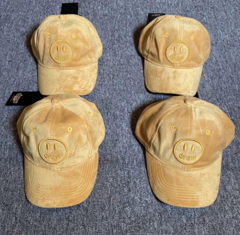 Drew House Yellow Cap Hat, Men's Fashion, Watches & Accessories, Caps