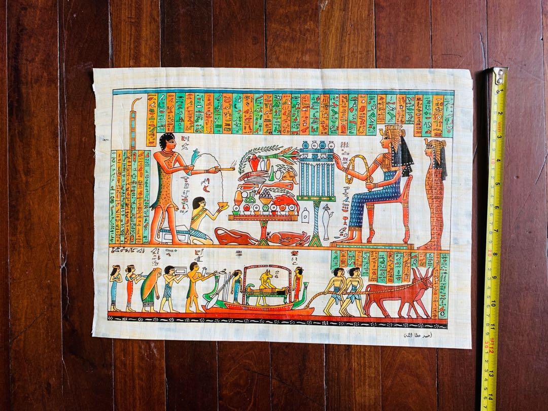 Egyptian Papyrus bought from Egypt (Category: Art & Prints) located in Manila. Submitted by luce_stella (Listing ID 1078958598, Image 3). Description: Egyptian Papyrus from Egypt Bought from Egypt during my travels to see the pyramids; bought in the souvenir market where the tour operator took us No certificate (Certificate is given to more expensive papyrus which costs a lot more) No frame 600 each No haggling please, hindi biro ang expenses din