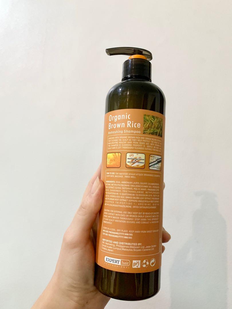 EPSA Brown Rice Organic Shampoo 550mL, Beauty & Personal Care, Hair on ...