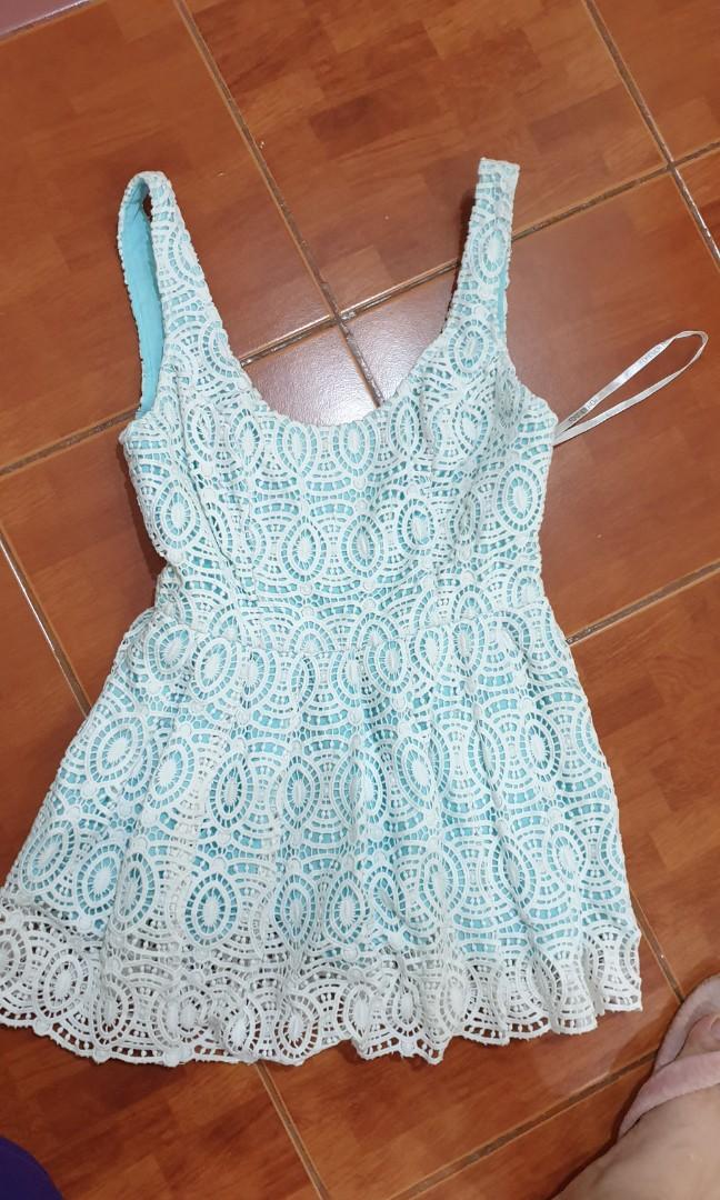 EVER NEW Laser Cut Lace Top Blouse (Category: Blouses) located in Manila. Submitted by cheezykz (Listing ID 1078973733, Image 1). Description: EVER NEW Laser Cut Lace Top Blouse bnew us2.