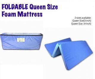 FREE DELIVERY 4” Queen Size Foldable Mattress