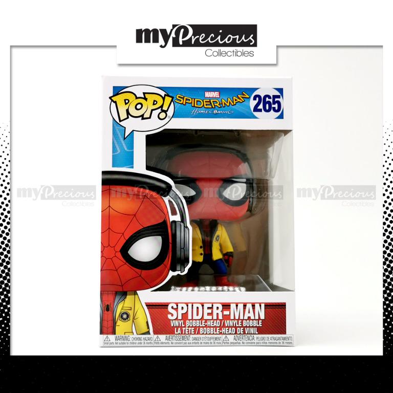 Funko Pop Marvel Spiderman Homecoming 265 Spider-Man Yellow Jacket with  Headphones Vinyl, Hobbies & Toys, Collectibles & Memorabilia, Fan  Merchandise on Carousell