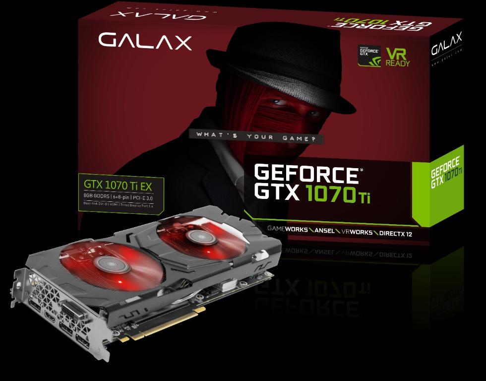 Galax GeForce GTX 1070 Ti EX Gaming Graphics Card RMA