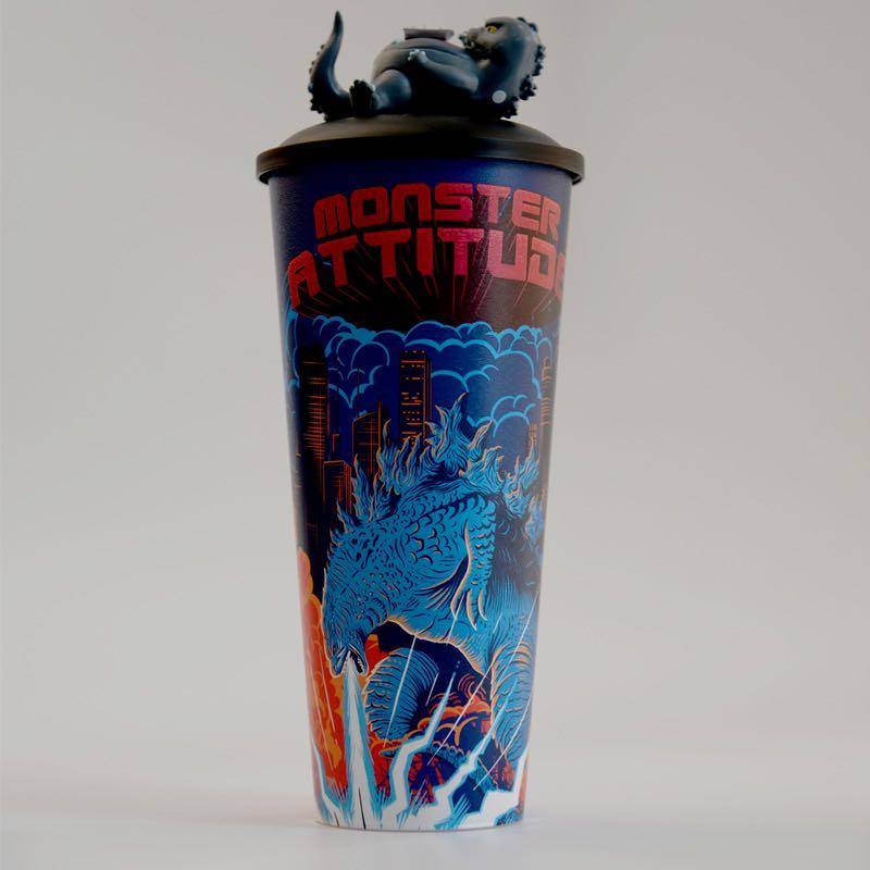 Godzilla Ghidorah Topper Water Cup with Straw Water Bottle Coffee Milk –  Noveltyfanshop