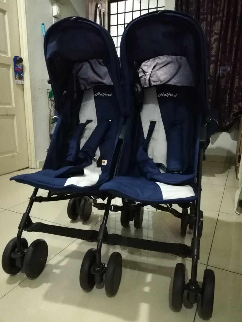 halford stroller twin
