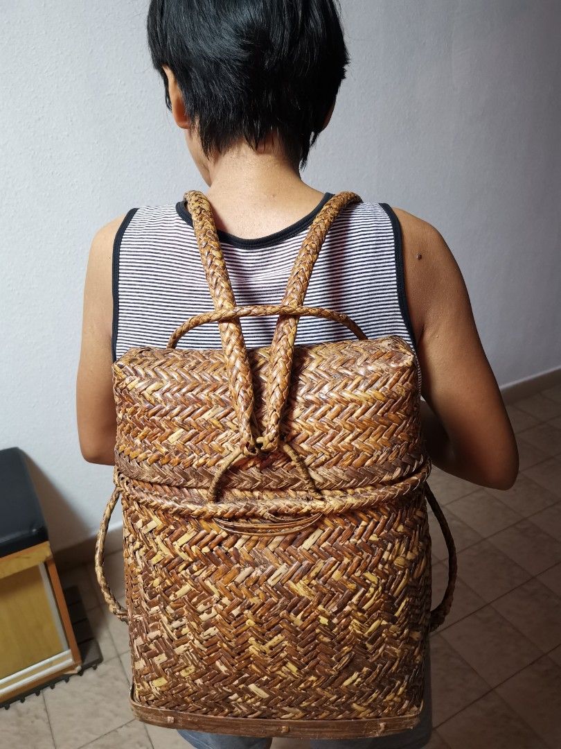 Rattan bag for men shop