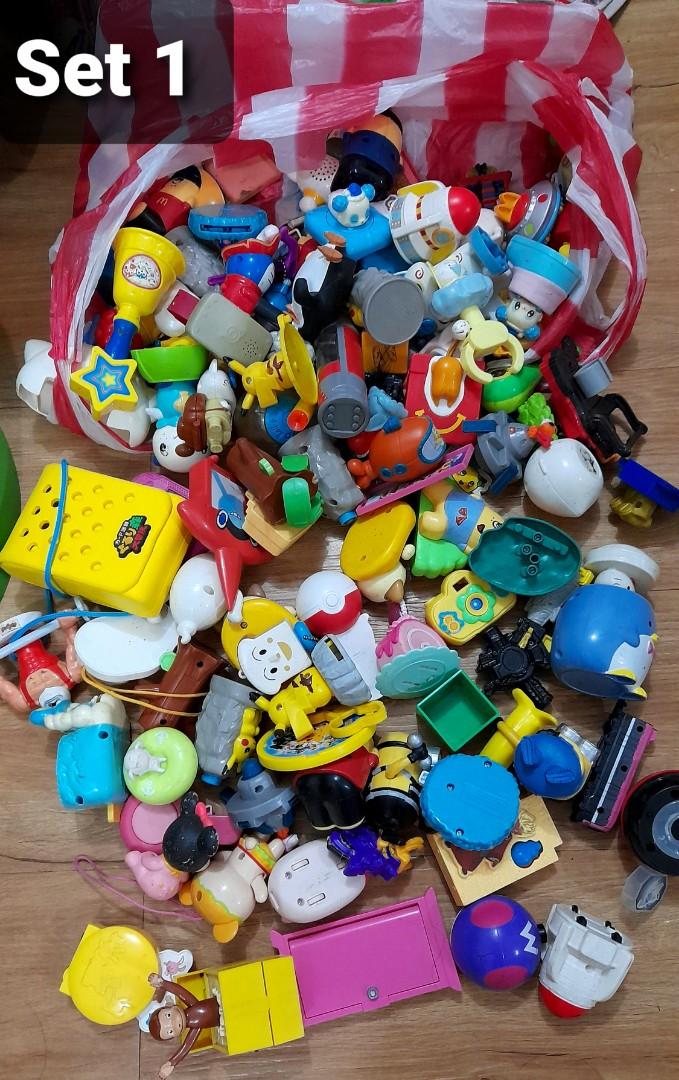 Happy Meal Toys Set (Category: Kids Toys) located in Quezon City. Submitted by choconotti (Listing ID 1079015296, Image 1). Description: Japan Preloved Happy Meal Set hinde lahat happy meal may kunting halong ibang toys medyo need linisin yung iba (kaya mura na benta) Set 1 349 Set 2 399 As is Where is Manage your Expectations No bogus buyer No Return No Exchange For Sure Buyer Only! Fixed Price Meet up only! Crossroad Tandang Sora Ave. (kung gus