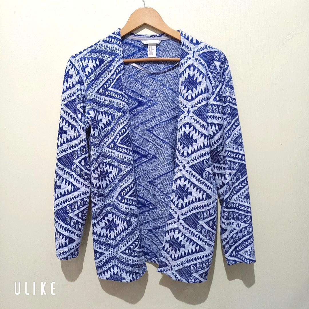 blue ethnic jacket