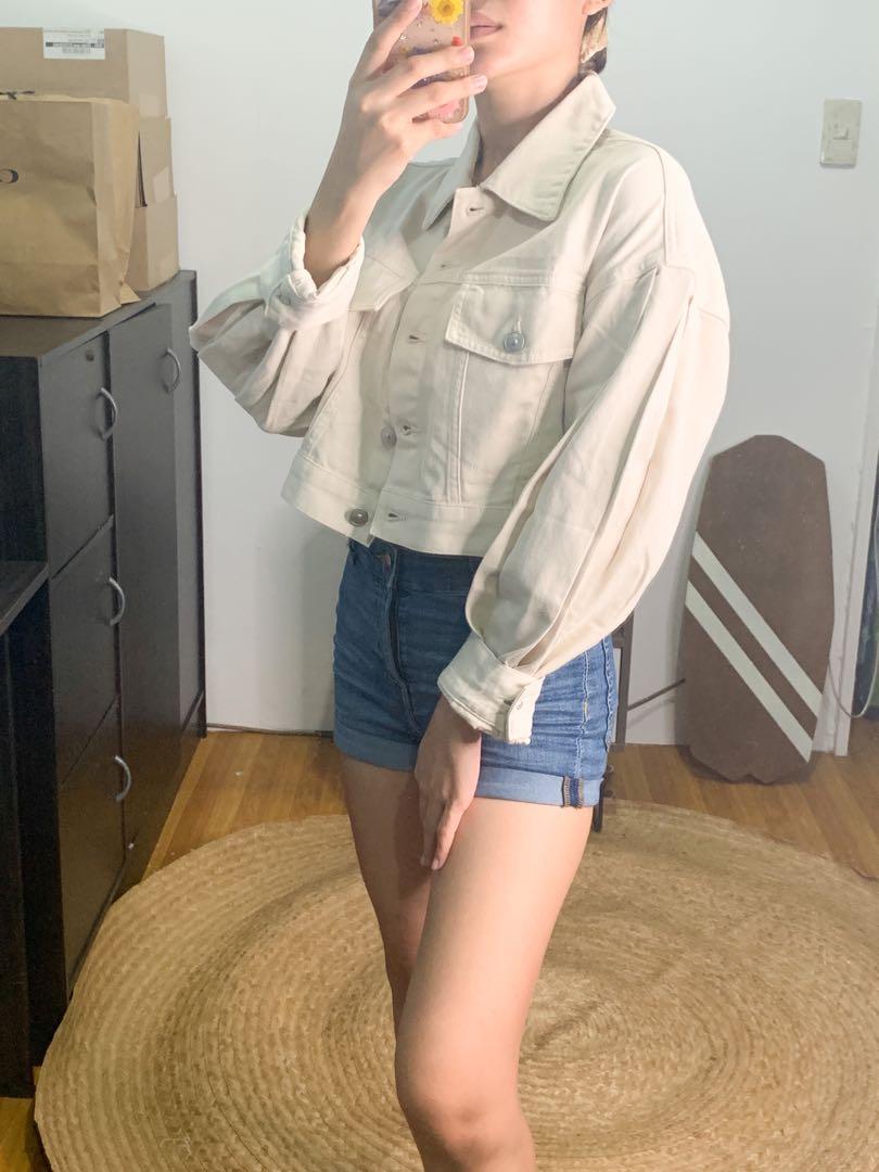 H&m cropped jacket online