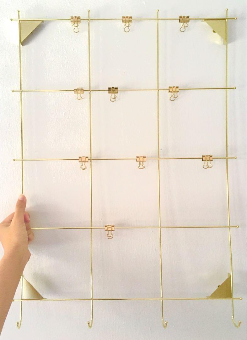 IKEA MYRHEDEN Wire Grid Memo Board, Furniture & Home Living, Home Decor