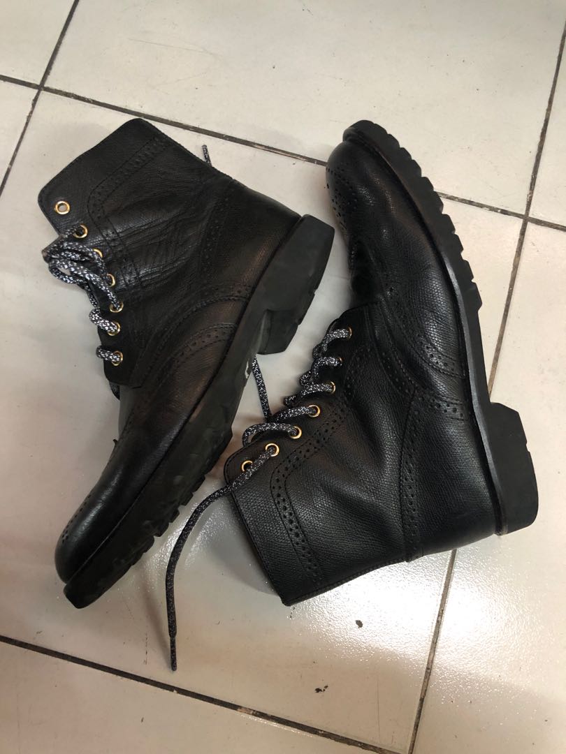 Jimmy Black Men s Oxford Wingtip Brogue Men s Dress Boots 41 Eur Men s Fashion Footwear Boots on Carousell