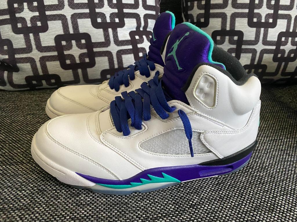 Jordan 5 grape white cheap