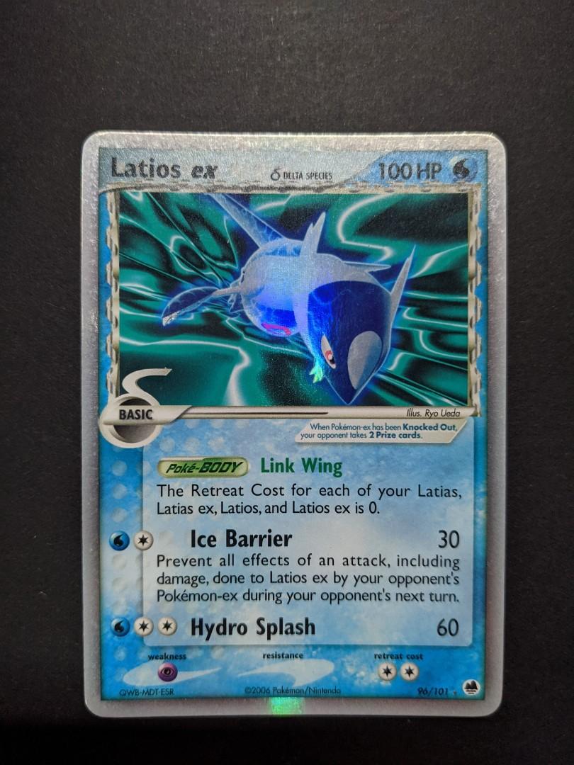 Latios ex (Delta Species) 96/101 EX Dragon Frontiers Holo Ultra Rare Pokemon  Card NEAR MINT TCG, Hobbies & Toys, Toys & Games on Carousell