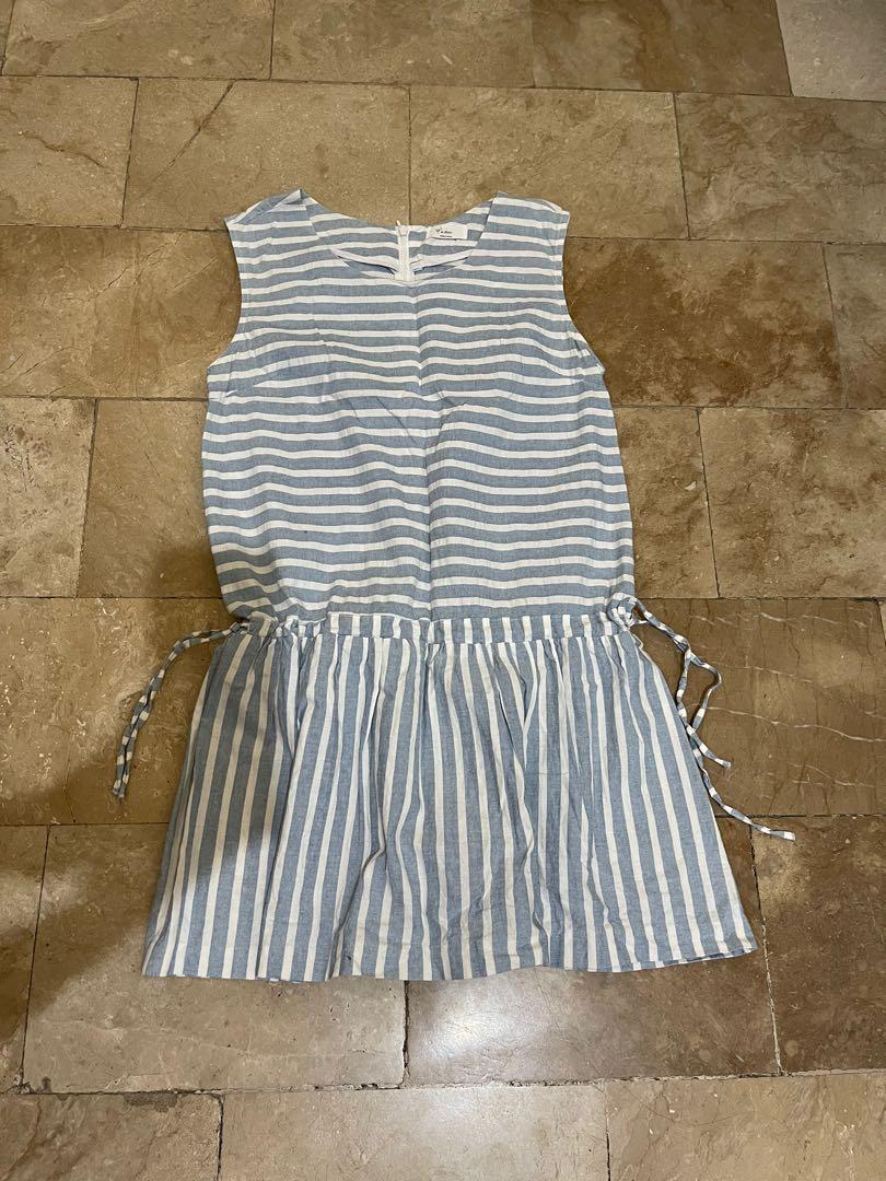 Light Blue Stipes Korean Dress (Category: Dresses) located in Manila. Submitted by heyimrona (Listing ID 1079060631, Image 1). Description: .