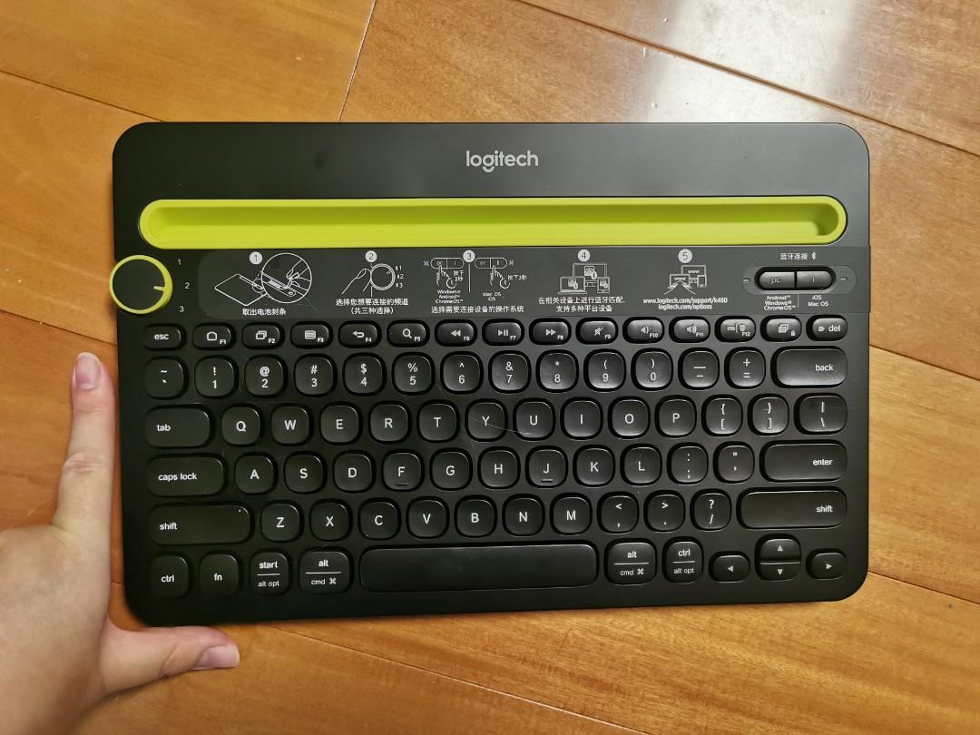 Logitech Bluetooth keyboard ipad, 電腦＆科技, 電腦周邊及配件, 電腦鍵盤及相關產品 Carousell