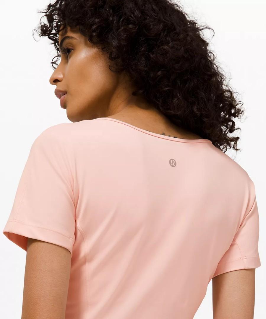Lululemon Nulu™ Cropped Slim Yoga Short Sleeve Sz 6 Grey Sage/Camo/Pink  Mist, Women's Fashion, Activewear on Carousell