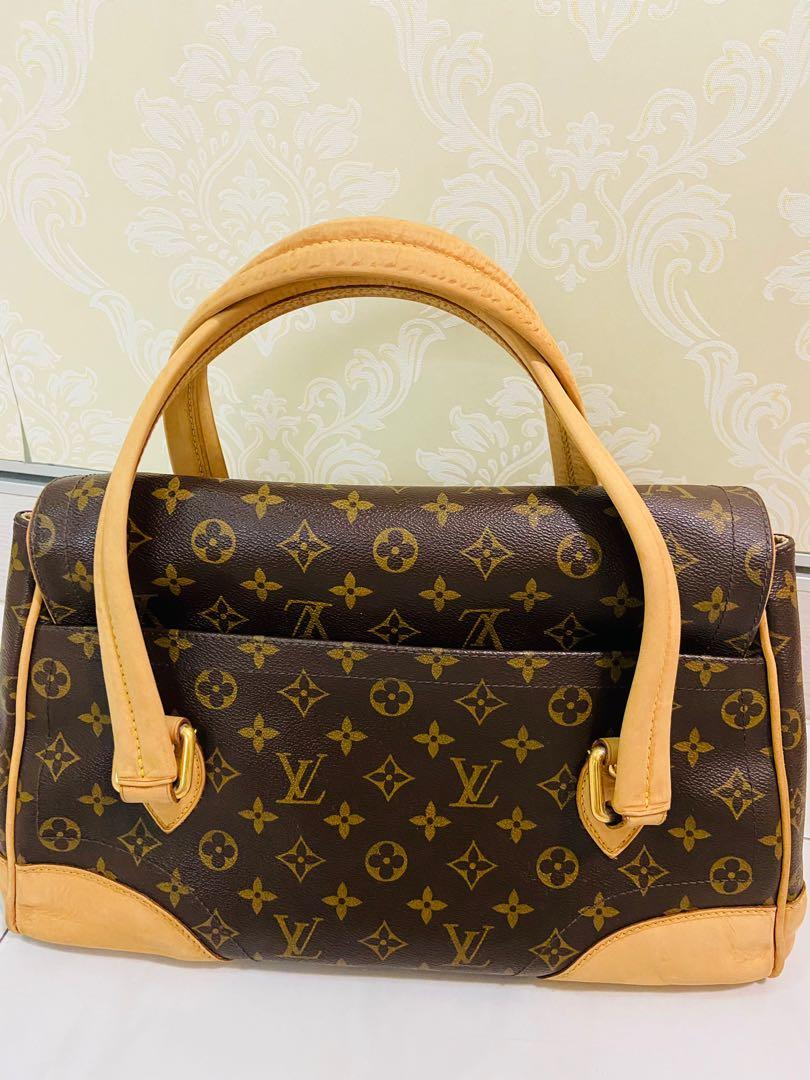Louis Vuitton Brown Monogram Beverly GM Leather Cloth ref.1010458