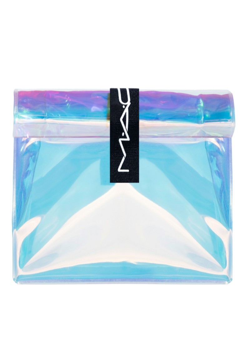 M.A.C holographic makeup pouch