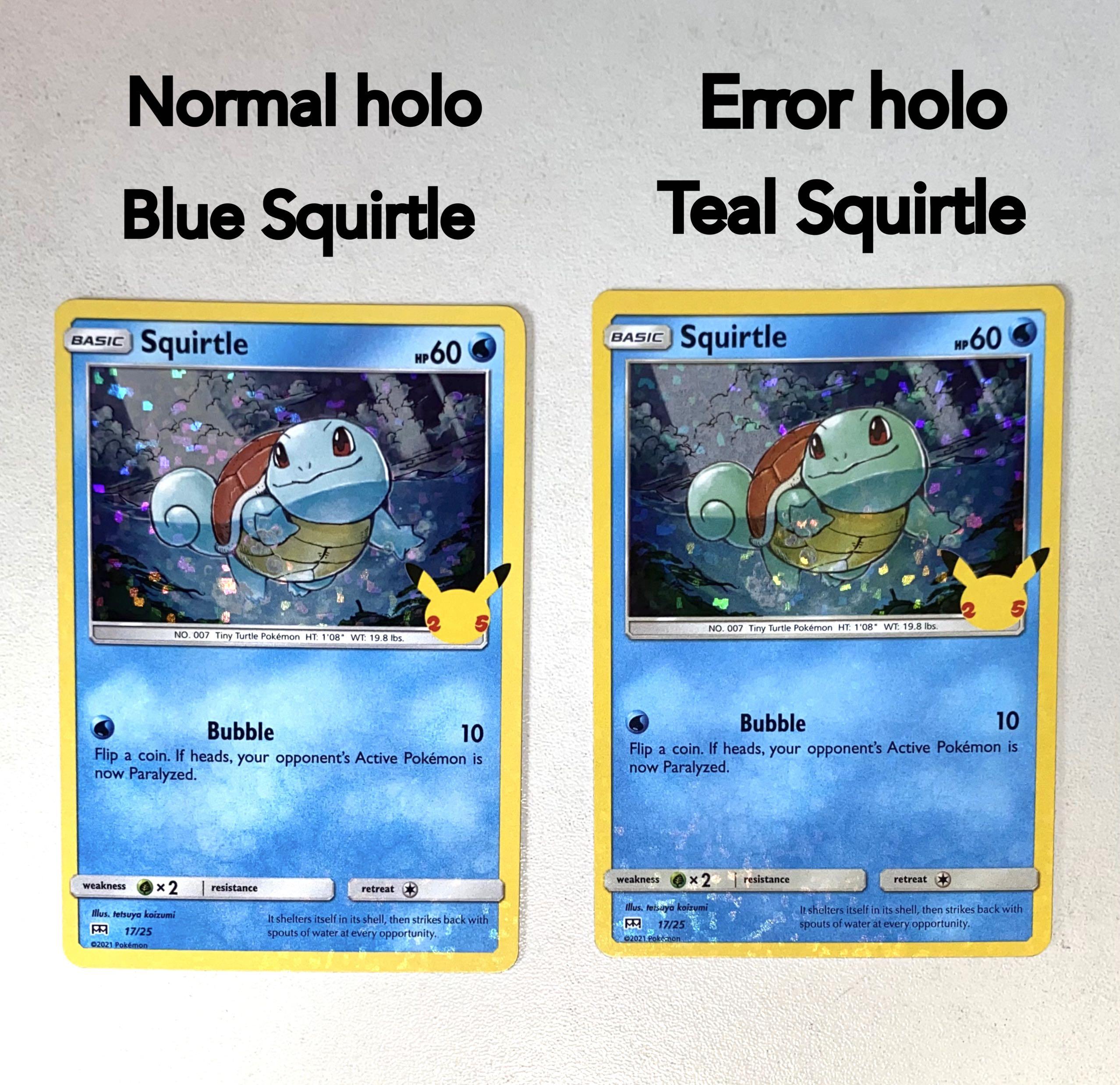 Pokemon McDonald's Squirtle HOLO BLEED 17/25 Pack Fresh 