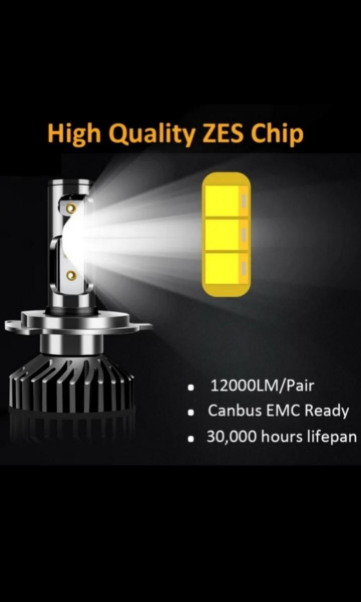 mini h7 canbus error free zes led bright 6000k 12000 lumen per pair no modification t10 also car accessories accessories on carousell