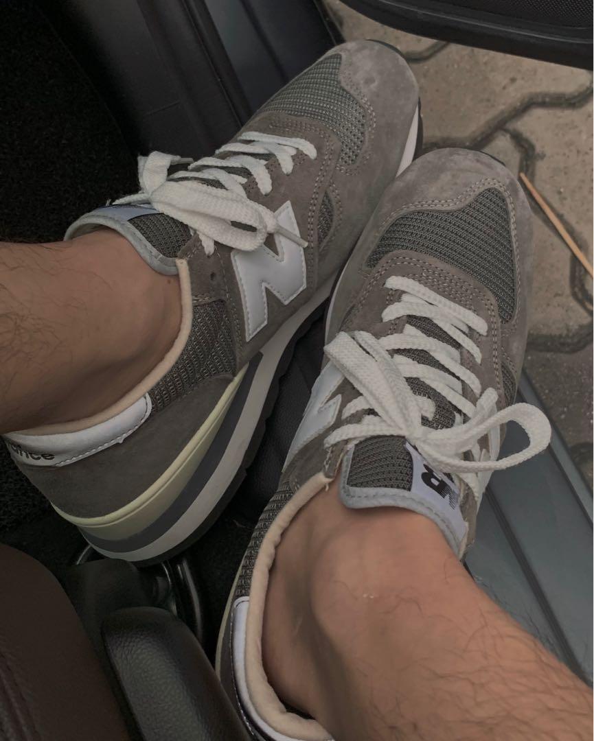 new balance 990v1 on feet