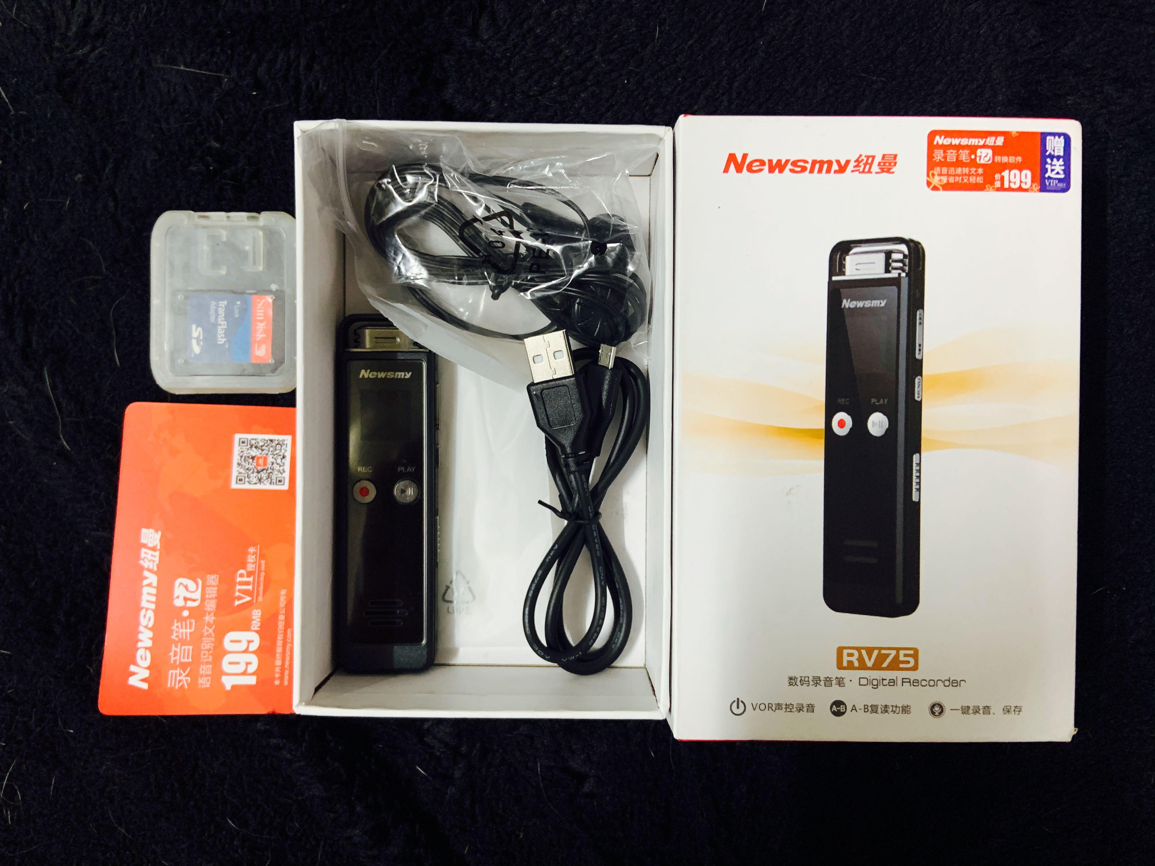 Newsmy Hd Digital Audio Voice Recording Pen Rv75 Electronics Audio On Carousell