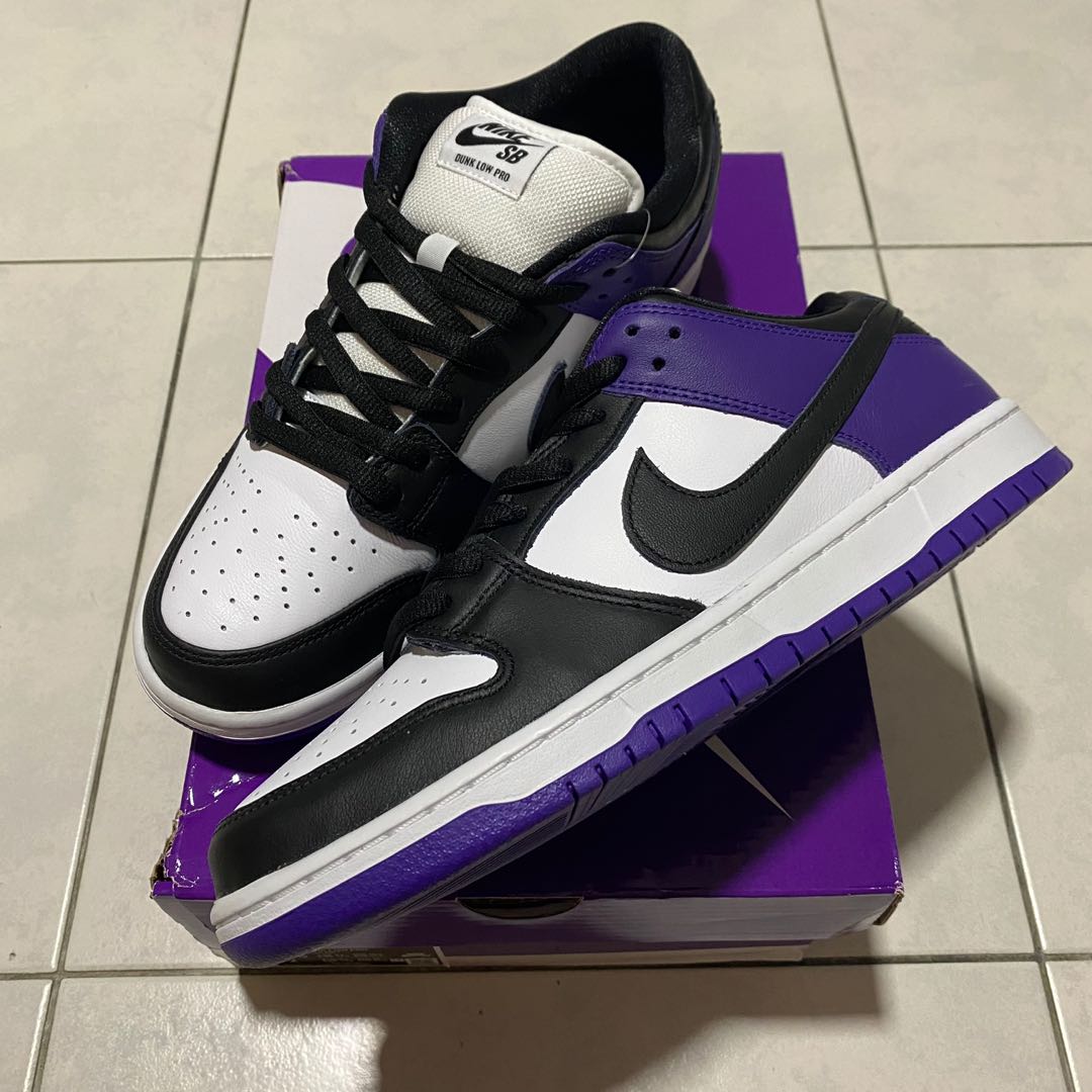 court purple nike sb dunk low