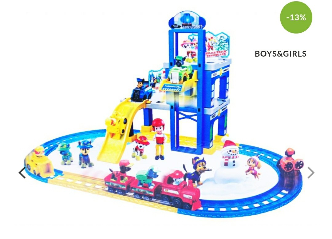 Paw patrol high Rise carpark garage and slide