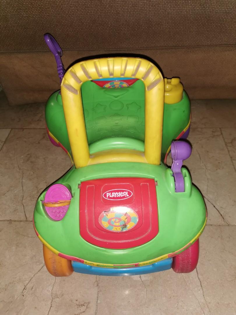 Playskool 2in1 activity push walker and ride on toy car for babies
