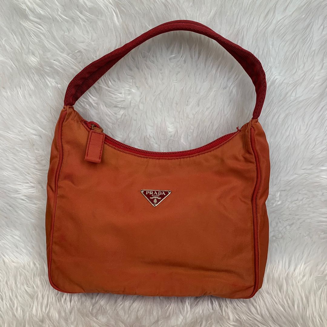Prada orange hobo bag Clearance