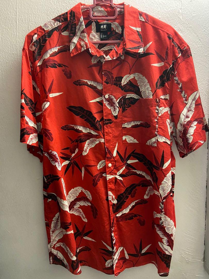 H&m mens hawaiian deals shirt