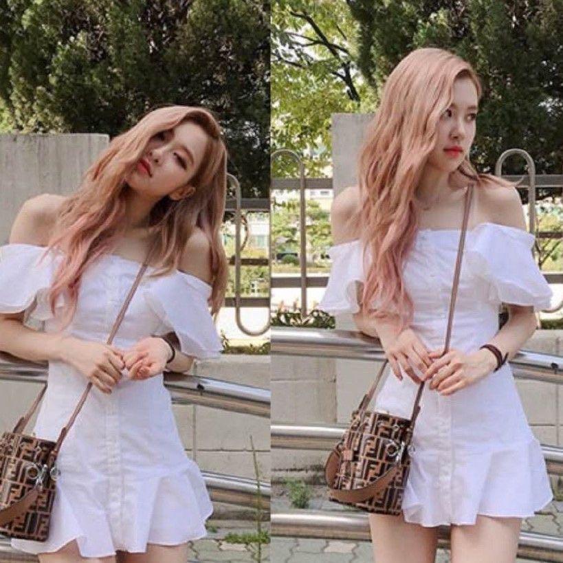 PREORDER Off Shoulder Mini Dress Korea Sweety Ruffle Vintage