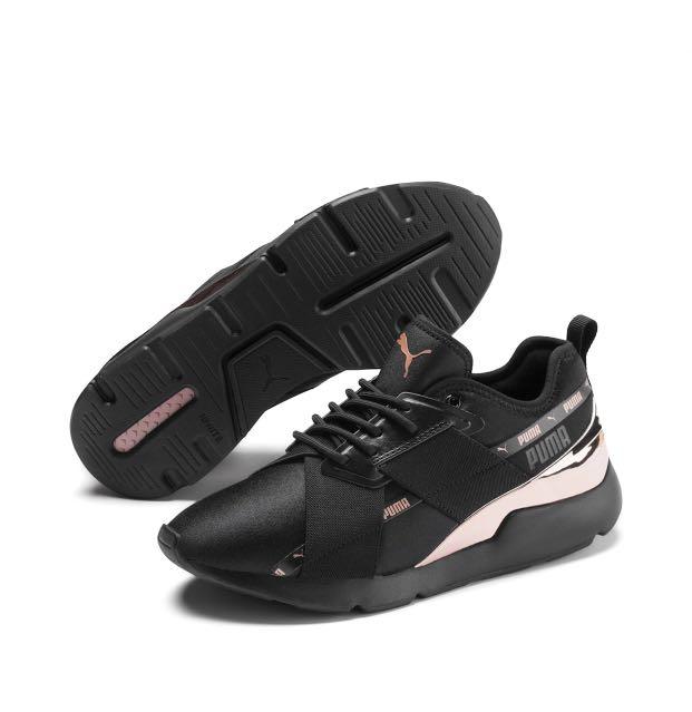 Puma muse trainers hotsell black
