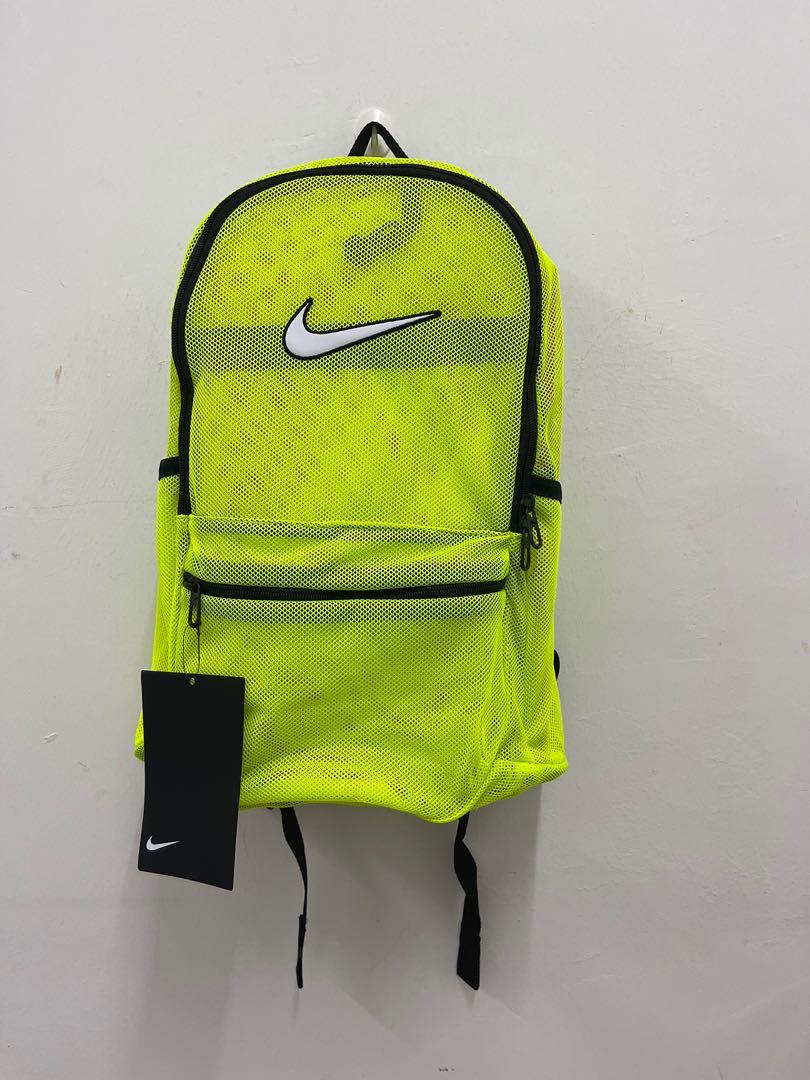 Yellow nike mesh backpack cheap